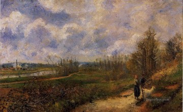 カミーユ・ピサロ Painting - ル・シュー・ポントワーズへの道 1878年 カミーユ・ピサロ